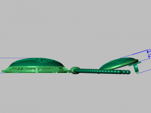 medusa pendant and earring 3D Model