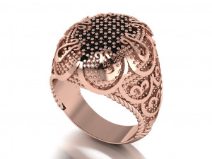STL file Louis Vuitton idylle blossom ornaments rings 3D print