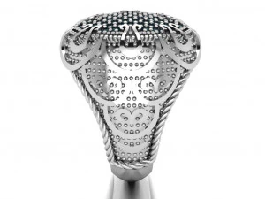 anello con sigillo Modello 3D