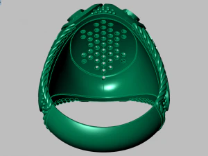 anello con sigillo Modello 3D