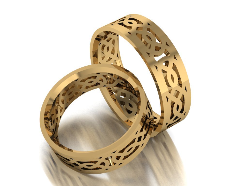 STL file Louis Vuitton idylle blossom ornaments rings 3D print