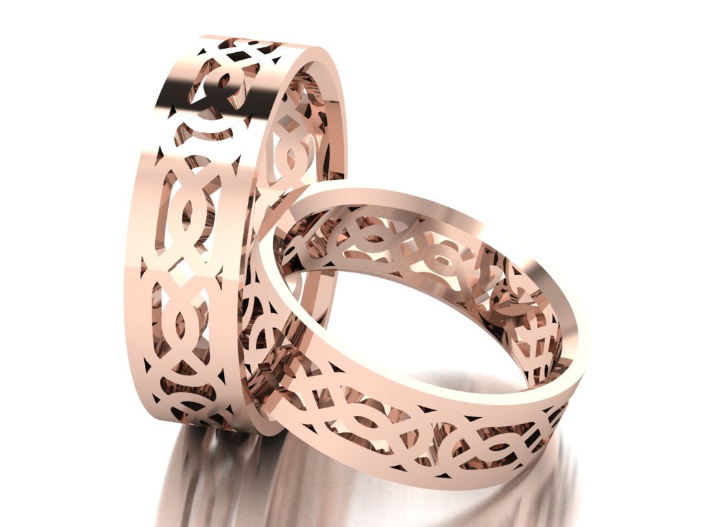 STL file Louis Vuitton idylle blossom ornaments rings 3D print
