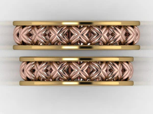 set di anelli 2 Modello 3D