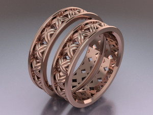 ring set 2 3D Модель