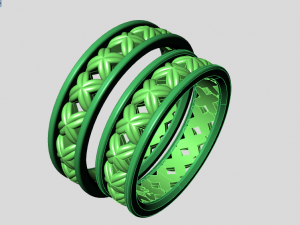 ring set 2 3D Модель