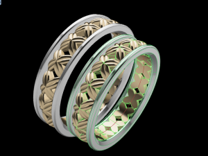 ring set 2 3D Модель
