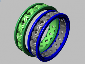 ring set 2 3D Модель
