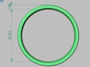 set di anelli 2 Modello 3D