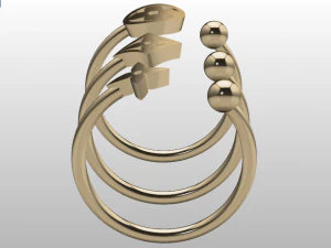 set di anelli 2 Modello 3D