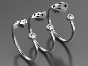 ring set 2 3D Модель