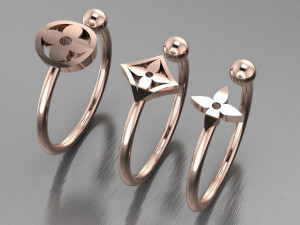 ring set 2 3D Модель