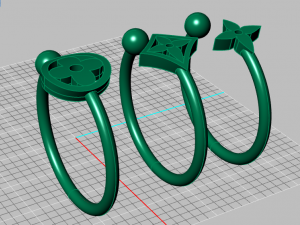 ring set 2 3D Модель