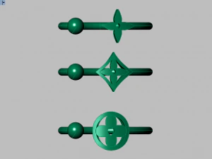 set di anelli 2 Modello 3D