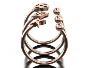 louis vuitton ring set 3D Model
