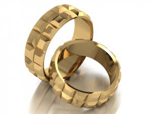 ring set 3 3D Модель