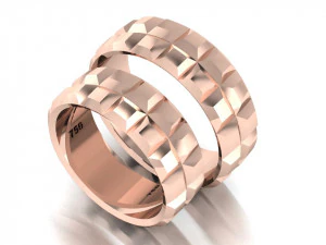 set di anelli 3 Modello 3D