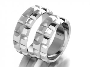 set di anelli 3 Modello 3D