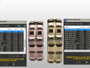 set di anelli 3 Modello 3D