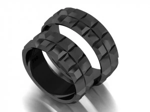 set di anelli 3 Modello 3D