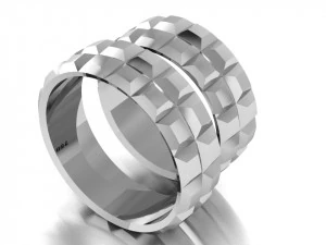 set di anelli 3 Modello 3D