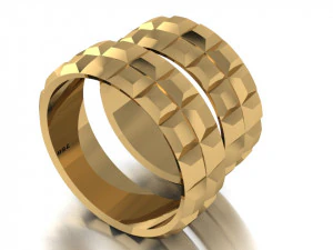 set di anelli 3 Modello 3D