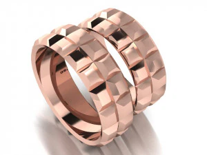 set di anelli 3 Modello 3D