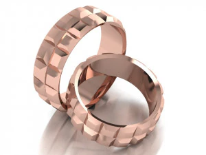 set di anelli 3 Modello 3D