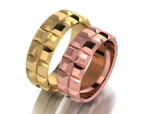 set di anelli 3 Modello 3D