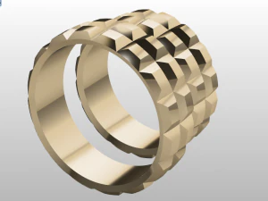 set di anelli 3 Modello 3D