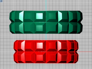 set di anelli 3 Modello 3D