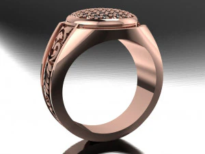 signet ring for men 3D Model