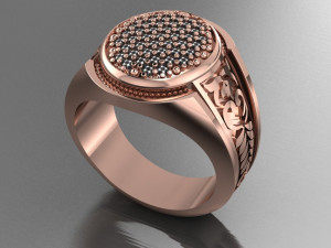 signet ring for men 3D Model