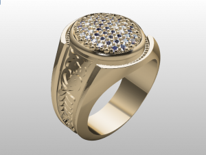 signet ring for men 3D Model
