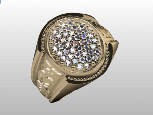 signet ring for men 3D Model