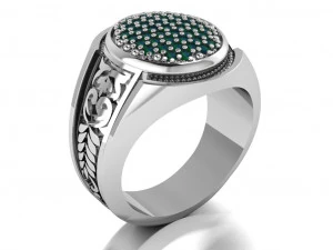 signet ring for men 3D Model
