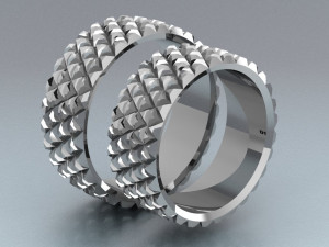 ring set 4 Model 3D