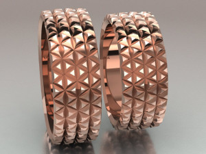 ring set 4 Model 3D