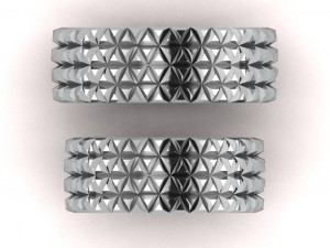 ring set 4 Model 3D