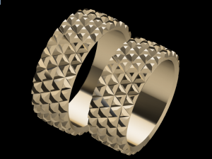 ring set 4 Model 3D