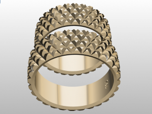 ring set 4 Model 3D