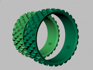 ring set 4 Model 3D