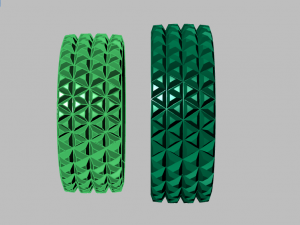 ring set 4 Model 3D