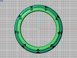 set di anelli 5 Modello 3D