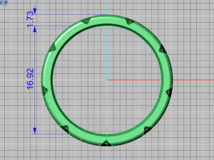 set di anelli 5 Modello 3D