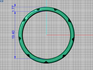 set di anelli 5 Modello 3D