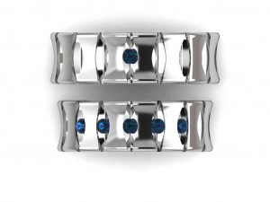 ring set 6 Modelo 3D