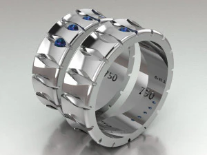 ring set 6 3D Model
