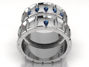 ring set 6 Modelo 3D