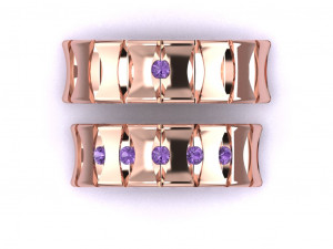ring set 6 Modelo 3D