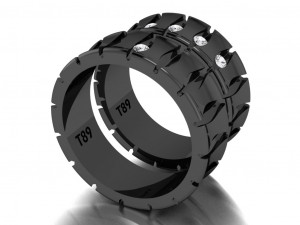 ring set 6 Modelo 3D